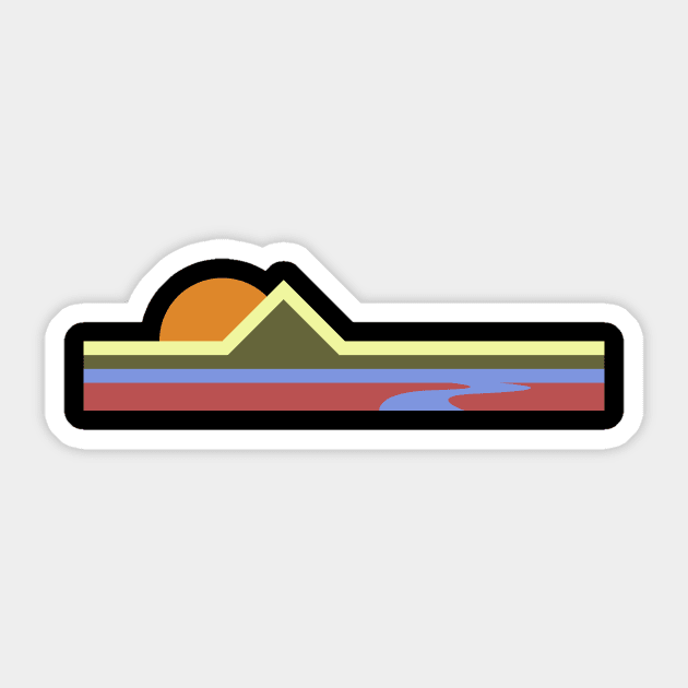 Landmark Colour Stripes Sticker by cheekenpeeg